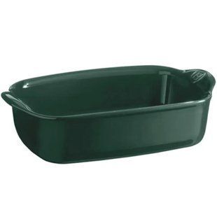 Форма для запікання Emile Henry The Right Dish, прямокутна 22*14,5*5,5 см., 0,7 л. кераміка, зелений 079649 фото