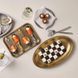 Блюдо металеве BonBistro Antique Gold Serve овальне глибоке 30*18,5*2,5 см. 791456 фото 2