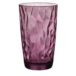 Склянка Bormioli Rocco Diamond Rock Purle 470 мл., для коктейлю, малиновий 350270M02321990 фото