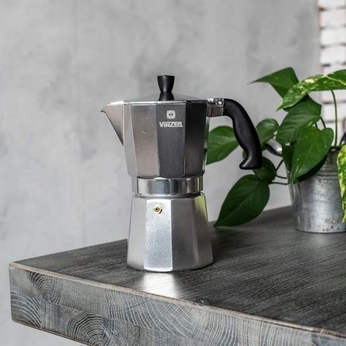 Кавоварка гейзерна Vinzer Moka Espresso Induction 450 мл., 9 чашок, алюміній 89384 фото