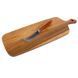 Дошка кухонна Lefard Wood 40*14*1,5 см. і ніж для сиру, дерево 815-074 фото