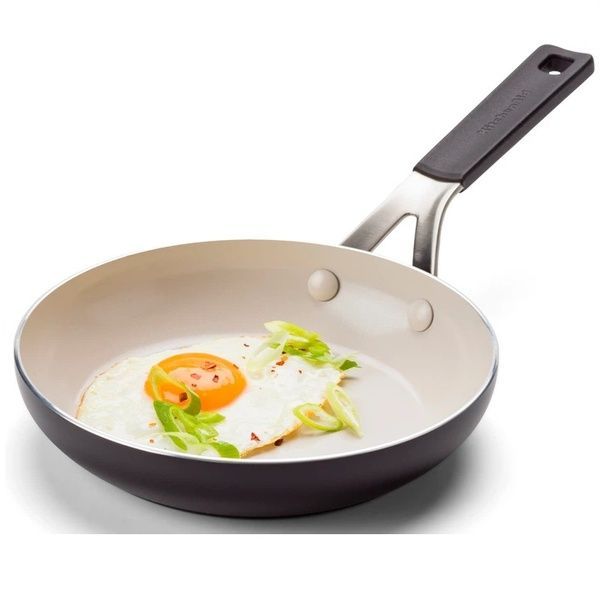 Сковорода KitchenAid Aluminium Ceramic 20 см., з керамічним покриттям, матовий чорний CC009713-001 фото
