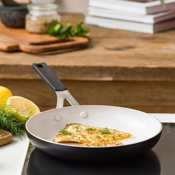 Сковорода KitchenAid Aluminium Ceramic 20 см., з керамічним покриттям, матовий чорний CC009713-001 фото