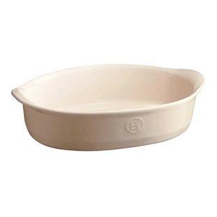 Форма для запікання Emile Henry The Right Dish, овальна 27,5*17,5*7 см., 1,3 л., кераміка, кремовий 029050 фото