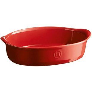 Форма для запікання Emile Henry The Right Dish, овальна 27,5*17,5*7 см., 1,3 л., кераміка, червоний 349050 фото
