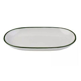 Блюдо ID Fine Modest Green овальне 33*21 см., порцеляна 16001-143033 фото