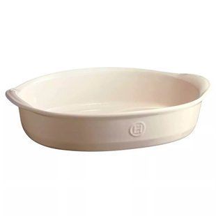 Форма для запікання Emile Henry The Right Dish, овальна 35*22*7 см., 2,3 л., кераміка, кремовий 029052 фото