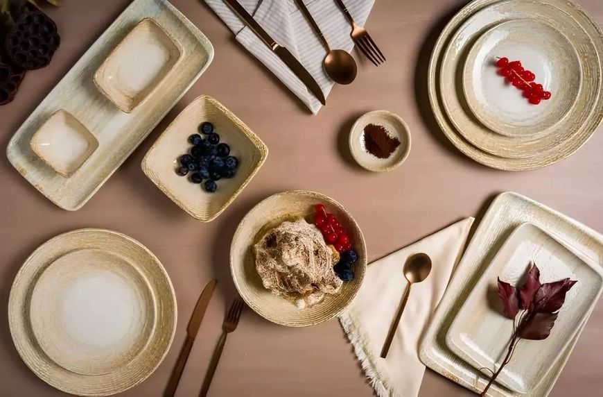 Тарілка обідня Bonna Patera 25 см., асиметрична PTRVAO25DZ фото