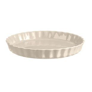 Форма для запікання Emile Henry Tart Dish, кругла 29,5*4 см., 1,4 л., кераміка, кремовий 026031 фото