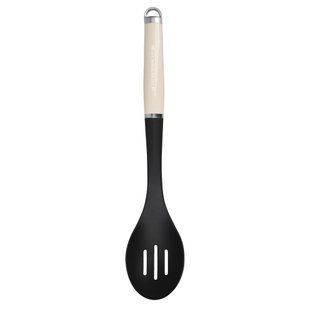 Ложка кухарська KitchenAid Coreline Cream 35,3 см. з прорізами, нейлон, кремовий KAG004OHACE фото