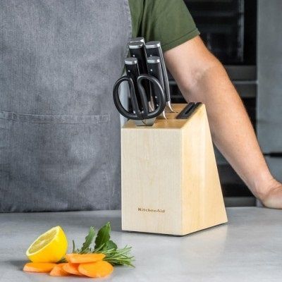 Набір ножів KitchenAid Classic 7 предметів з вмонтованим точилом KO6PSTSNOBG фото