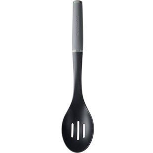 Ложка кухарська KitchenAid Coreline Gray 33,8 см. з прорізами, нейлон, сірий KAS004OHCGG фото