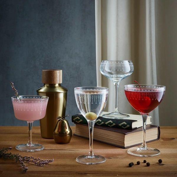 Келих купе Bormioli Rocco Bartender Novecento Fizz Art Deco 220 мл. для коктейлю 122114MDG121613 фото