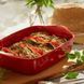 Форма для запікання Emile Henry The Right Dish, прямокутна 30*19*6,5 см., 1,55 л. кераміка, червоний 349650 фото 3