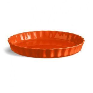 Форма для запікання Emile Henry Tart Dish, кругла 29,5*4 см., 1,4 л., кераміка, помаранчевий 766031 фото