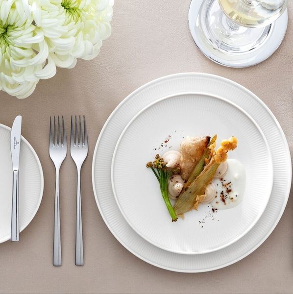 Тарілка десертна Villeroy & Boch Afina 21 см., порцеляна, білий 10-4293-2640 фото