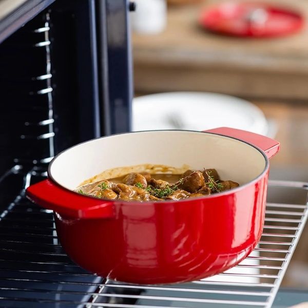 Каструля чавунна KitchenAid Cast Iron Red 3,3 л., 22 см., червоний CC006057-001 фото