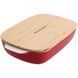 Форма для запікання KitchenAid Stoneware 32,8*19,5*7,5 см., 1,9 л., з кришкою, керамограніт, червон. CC006106-001 фото