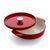 Сотейник чавунний KitchenAid Cast Iron 26 см., 2,77 л. з кришкою, з двома ручками, червона CC009009-001 фото