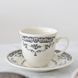 Чашка чайна Bitossi Home Rose Black 190 мл. з блюдцем BID00452 фото 2