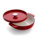 Сотейник чавунний KitchenAid Cast Iron 26 см., 2,77 л. з кришкою, з двома ручками, червона CC009009-001 фото