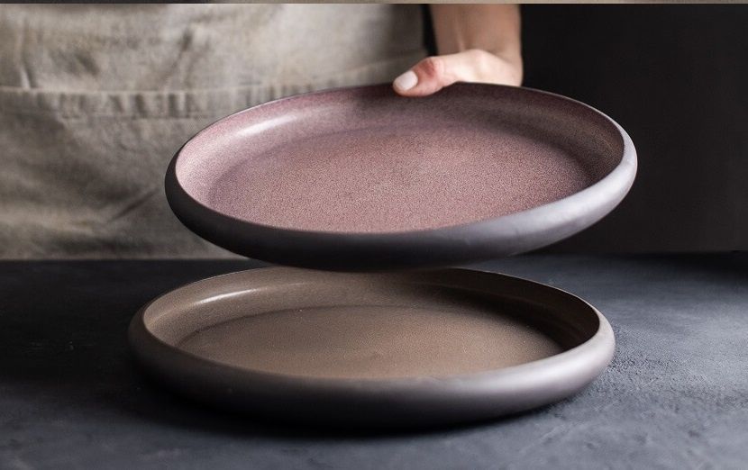 Тарілка обідня Porser Professional Roots Taupe з бортиком 27 см., коричневий TAU-CLSDZ27 фото