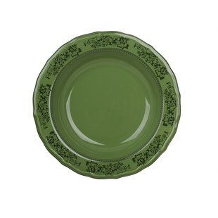 Тарілка глибока BonaDi Heritage Toile Collection 23,5 см., зелений K305 фото