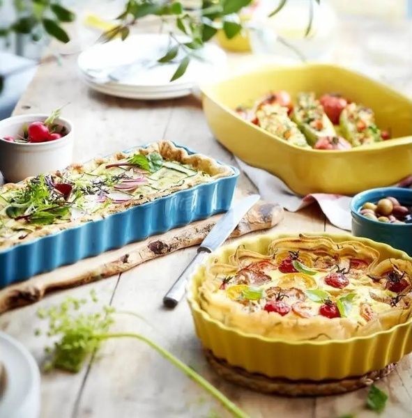 Форма для запікання Emile Henry Tart Dish, кругла 29*6 см., 1,9 л., кераміка, жовтий 906028 фото