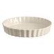 Форма для запікання Emile Henry Tart Dish, кругла 32*5,5 см., 2,8 л., кераміка, кремовий 026032 фото