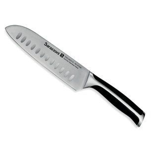 Ніж сантоку Barazzoni Inox Professional, довжина леза 17,5 см., чорна ручка 802070155 фото