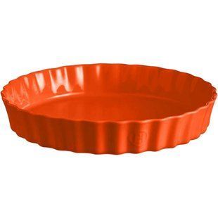 Форма для запікання Emile Henry Tart Dish, кругла 32*5,5 см., 2,8 л., кераміка, помаранчевий 766032 фото
