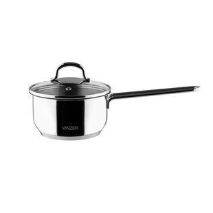 Ківш Vinzer Techno 700 мл., 12*6,5 см. з кришкою 50155 фото
