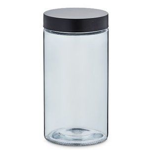 Банка скляна KELA Bera Black 1,7 л., 11*22 см., чорна кришка 10558 фото