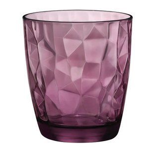 Склянка Bormioli Rocco Diamond Rock Purle 300 мл., для соку, малиновий 350230M02321990 фото